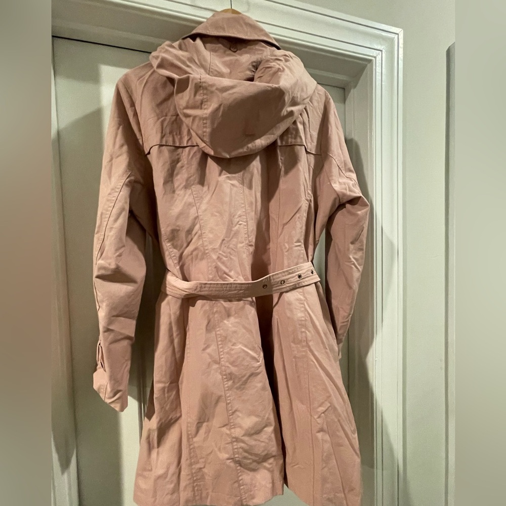 Michael Kors Women's Pink Trench Coat with Belt - Picture 5 of 5